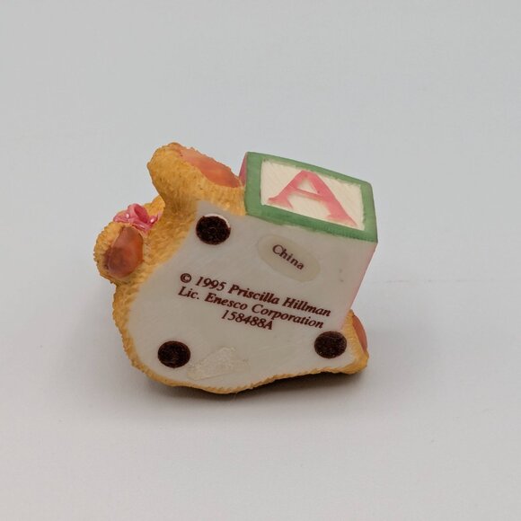 Cherished Teddies Bear with ABC "A" Block (158488A) 1995 - Picture 7 of 10